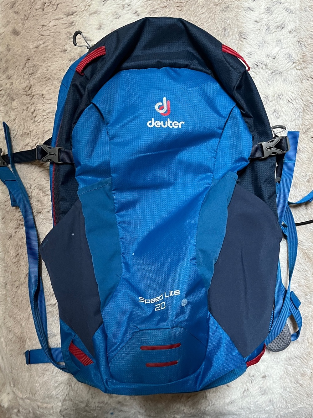 Deuter Speed Lite 20 Hiking Backpack - Blue/Red Lightweight Daypack